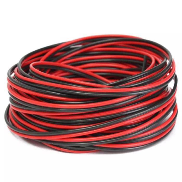 Red And Black Flat Loud Speaker Cable